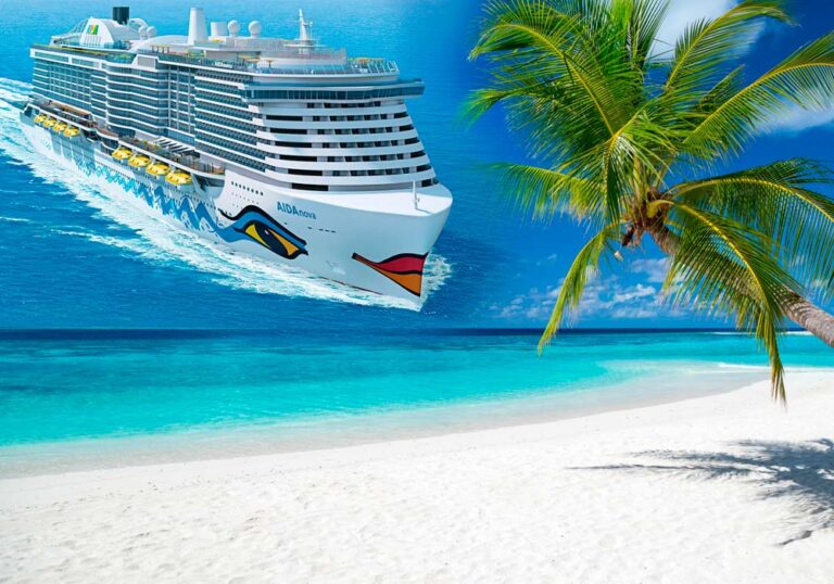  AIDA Weltreise 2026-2027 ⚓ 126 Tage Kreuzfahrt mit AIDAsol Motiv 