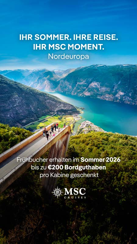 MSC Frühbucherrabatt 2026